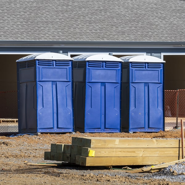 how often are the portable toilets cleaned and serviced during a rental period in Kenefick Texas